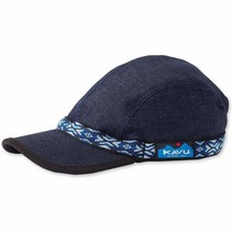 KAVU 카부 스트랩 캡 낚시 모자 로우 프로파일 4 패널 - 데님 S, Medium