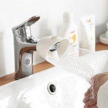 어린이 유아 세면대 손씻기 보조 연장탭 실리콘 연결탭 수도꼭지 헬퍼, 단품