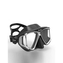 다이버고글 김서림 방지 수영 안경 성인용 수중 장비, M822 싱글 마스크 컬러풀블랙(컬러풀 렌즈)