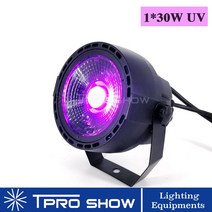 디제잉장비 UV 디스코 빛 자외선 LED 스트로브 디밍 미니 무대 조명 보라색 램프 프로젝터 DMX Blacklight, 02 1x30W UV_02 미국 플러그