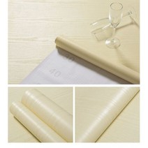 Pvc 방수 자기 접착 벽지 롤 가구 캐비닛 비닐 장식 필름 우드 그레인 스티커 diy 홈, CHINA, 50cmx100cm, Rice yellow