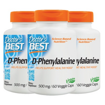 닥터스베스트 D-페닐알라닌 500mg 비건 베지 캡, 180개입, 3개