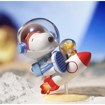 popmart 팝마트 스누피 피너츠 우주여행 시리즈 아트토이 단품 피규어, E개
