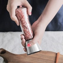 히말라야 핑크솔트 그라인더 핑크소금 조의답례품 암염, 02.크리스탈솔트 항아리그라인더 180g