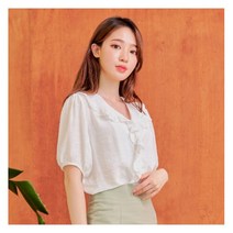 [반에이크오] 쏠라 프릴 블라우스_XOB06BLME06Z