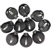 10PCS 3V CR2032 CR2025 CR 코인 셀 배터리 홀더 케이스 블랙 버튼 소켓