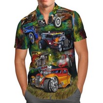 하와이안셔츠 하와이안 일본 애니메이션 아카츠키 3D 남성 의류 반팔 오버사이즈 스트리트 5XL 비치 소셜 합계