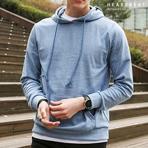 하트비트 트레엡 후드티 베이직핏 무지 긴팔 티셔츠 커플룩 단체복 남자 여자 남여공용 커플티 빅사이즈 단체티