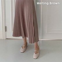 로즈블로썸 멜팅브라운 캐주얼 스퀘어토 스트랩 플랫슈즈 5컬러 (9683765)