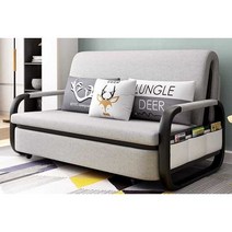 접이식소파베드 2인용 가로형 매트리스 침대형 심플, 폭1.5m스폰지7cm+수납