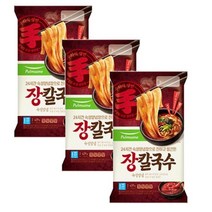 풀무원 강원도식 장칼국수 [2인분(439g)x3봉] 얼큰한국물 쫄깃함 진한국물 존맛탱 한끼대용, 10세트