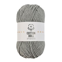 니뜨 코튼돌 뜨개실(50g) (10+1) [뜨개실도안제공] 면혼방실 인형실 소품실 초보코바늘실 코바늘실 블랭킷실 뜨개실 털실 가방실 손뜨개실, 20_그레이
