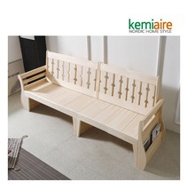 [케미에르] 편백나무(무절) 4인 원목쇼파 KMD-401, 모델:KMD-401