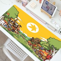 키보드 팜레스트 손목 받침대 마우스 쿠션 보호대 거치대 게이밍 Maplestory-용 액세서리 패드 컴퓨터 노트북 게이머 확장 매트 애니메이션 고무 테이블, [08] 1000x500x3mm, [09] CN025242  (9)