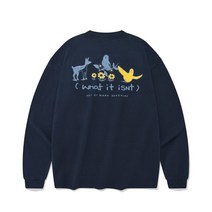 WHATITISNT 원톤 네이처 롱슬리브 네이비