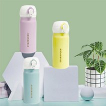스타벅스 원터치 미니텀블러_350ml, 미니 원터치(각인인쇄 골드폰트)_퍼플