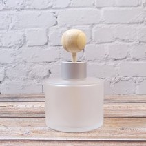 디퓨저용기 - 원형 컬러 불투명 100ml ( 사탕볼우드스틱 대 포함 ), 무광골드