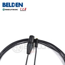 BELDEN 벨덴 9451케이블+뉴트릭 골드팁케논(수)-리안뉴트릭 3.5(암) 1m이상, 2m