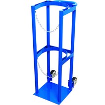 LPG 가스통 전도방지 거치대 보관대 홀더 고압 용기, 거치대 1칸 - 옐로우 40L (27cm)
