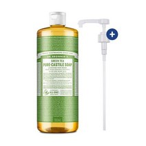 닥터브로너스 [닥터 브로너스] 그린티 퓨어 캐스틸 솝 950ml+펌프