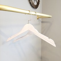 빈티지화이트 로고각인옷걸이, 15cm