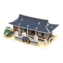 아동완구 페이퍼락 3D 입체퍼즐 기와집 만들기 학습 어린이집 유치원 놀이 교구