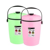 위dhns_음식물 비닐 쓰레기통 3L 휴지통 손잡이스레 가정용 물통 수거통♥dhn, ♥dhn연두