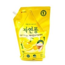LG생활건강 자연퐁 기름기걱정없는 베이킹소다&레몬 주방세제 리필 1.4L, 1400ml, 28개