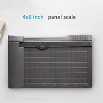 종이작두 A5 종이 커터 카드 트리머 단두대 재단기 눈금자 4x6 인치, 기본