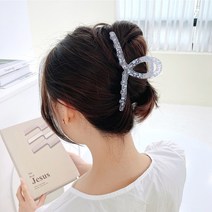 달마시안 페인팅 올림머리 집게핀 머리핀 명품 헤어핀