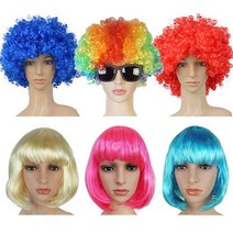 LS글로벌 뽀글이 아프로 점보뽀글이 단발가발 파티가발, 점보뽀글이(레드)