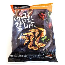 한만두 매콤한 갈비만두, 1kg, 1봉