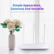장거리 와이파이 커버리지 802.11n 무선 홈 라우터 300Mbps 2.4Ghz 앰프 3 3dBi 고 이득 안테나 포함, 01 White_01 EU plug