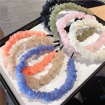 곱창 헤어밴드 쉬폰 머리띠 포인트 데일리 8가지 컬러 지락실 미미 러블리