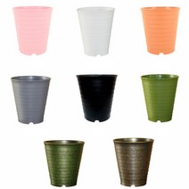 국산 베이직 컬러 화분 대형 원형 빈화분 플라스틱화분 큰화분 원화분, DAMDDA 라운드라인350