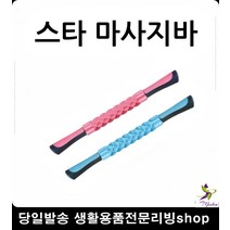 어깨관리 허리 다리 어깨 마사지 안마봉 안마스틱 목선만들기 뭉친근육풀기, 스타 뉴마사지바 스카이블루