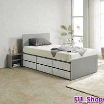 ForU730 올서랍 수납침대 SS 매트미포함 평상형침대 침대 높은침대 신혼부부침대, 월넛화이트