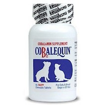 22파운드 미만의 개와 고양이를 위한 cobalequin 코발라민 보충제 비타민 b12 치킨 맛 작은 탭