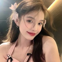 이슬 큐빅하트 뾰족 리본 포인트핀