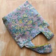 [DIY] 퀼트손목가방만들기 린넨양면손목가방 디자인선택 릴리안퍼플 외, 2.대나무잎+오트밀무지