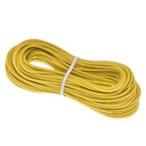 권선코일 구리선24 AWG 유연한 고무 와이어 전기 게이지 구리 편리한 최대 300V 케이블 전자 연선, 05 Yellow