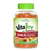 21세기센트리 비타 조이 데일리 D3 50mcg 2000IU 피치 구미, 120개입, 1개