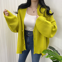 스트릿제이 언발 오버핏 가디건