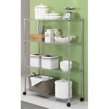 공간활용 베란다 다용실 수납 메탈선반 4단 경량랙 장식선반, 메탈선반 900 4단