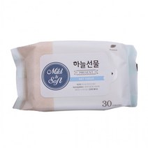 하늘선물물티슈30매335 휴대용 요양병원 하늘선물 물티슈 판촉물