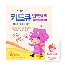 키드큐 면역젤리 어린이 성장기영양제 아연 비타민D, 20포x2개