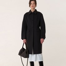 킨더살몬 SS23 Hourglass Shape Coat Charcoal