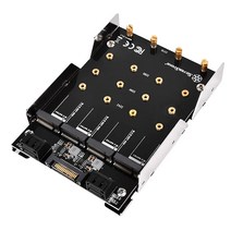 Silverstone SST-SDP11-3.5인치에서 4X M.2 SATA 기반 SSD 마운팅 어댑터 브래킷 하드 드라이브 홀더, 색상SST-SDP11, one option