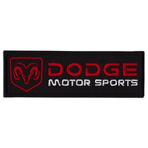 와펜 D829 - 레이싱 DODGE 블랙 패치
