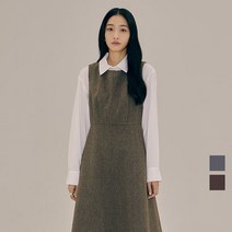 [클라비스] 레이어드 울혼방 플레어 원피스 (2colors) CVOWC4V01M